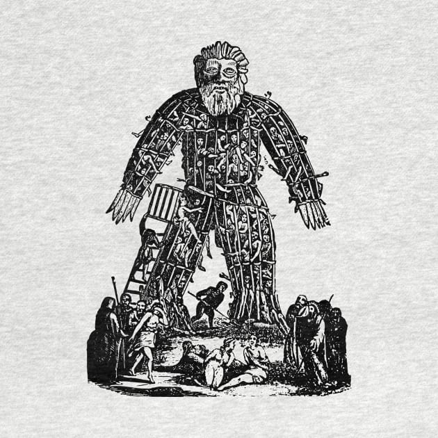 Wicker Man Vintage Illustration by n23tees